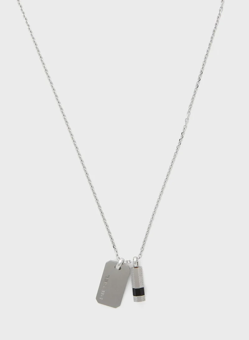 DIESEL Double Dogtags Necklace