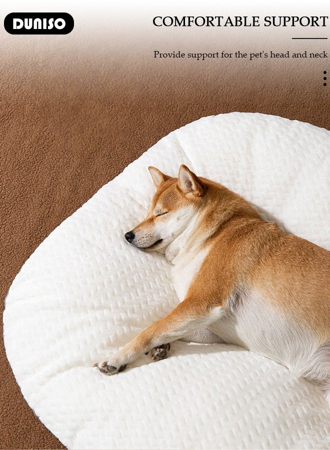 DUNISO Dog Bed, Non-Slip Pet Sofa Lounger Puppy Couch Removable Machine Washable Cover Cushion Big Cat Kennel Cot, Medium Large Adult Dogs Kitten Sleeping Mattress - Image 5