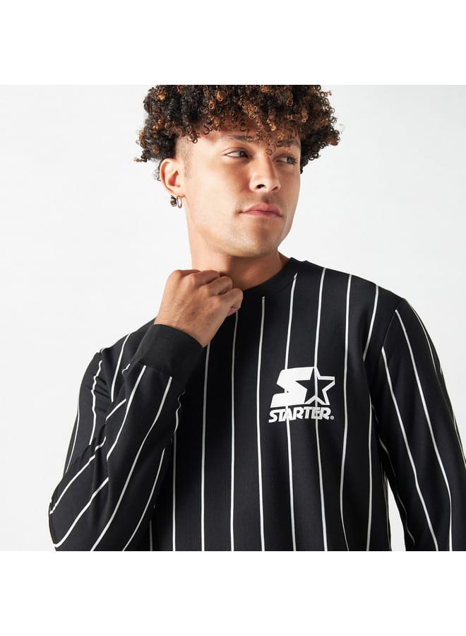 STARTER Starter Logo Print Sweatshirt with Long Sleeves  - Image 4