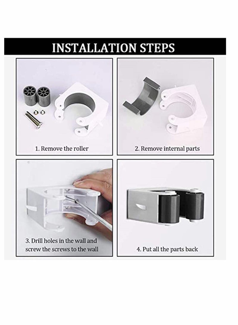 Wall Mount Bike Hanger Portable Vertical Storage Rack for Mountain Bicycles Indoor Cycling Display Black - Image 5