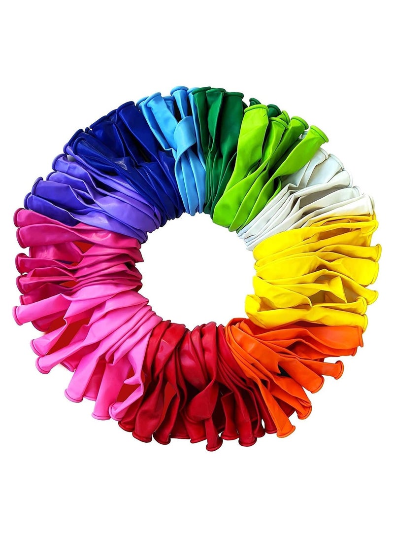 فيتاشيلي 100 قطعة من بالونات الحفلات، بالونات ملونة متنوعة ممتازة، عبوة كبيرة من بالونات اللاتكس القوية لأعياد الميلاد والحفلات وحفلات الزفاف والذكرى السنوية والعطلات - Image 1