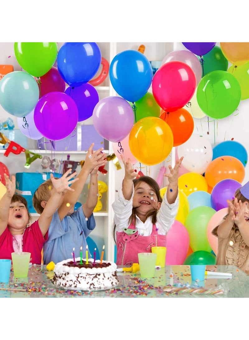فيتاشيلي 100 قطعة من بالونات الحفلات، بالونات ملونة متنوعة ممتازة، عبوة كبيرة من بالونات اللاتكس القوية لأعياد الميلاد والحفلات وحفلات الزفاف والذكرى السنوية والعطلات - Image 4