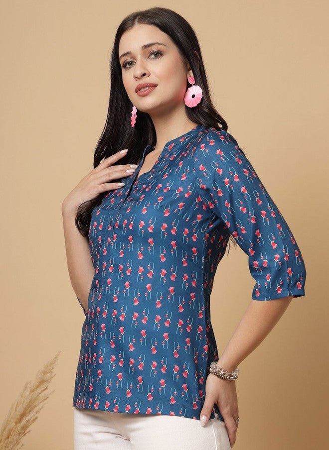 RAASSIO كُرتي مزخرف بالأزهار للنساء - Image 4