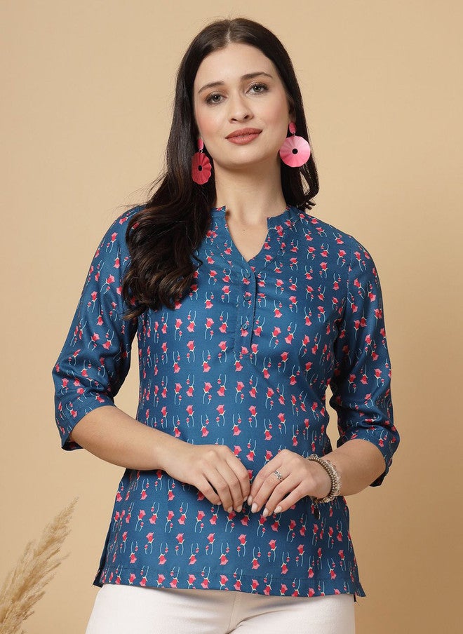 RAASSIO كُرتي مزخرف بالأزهار للنساء - Image 2