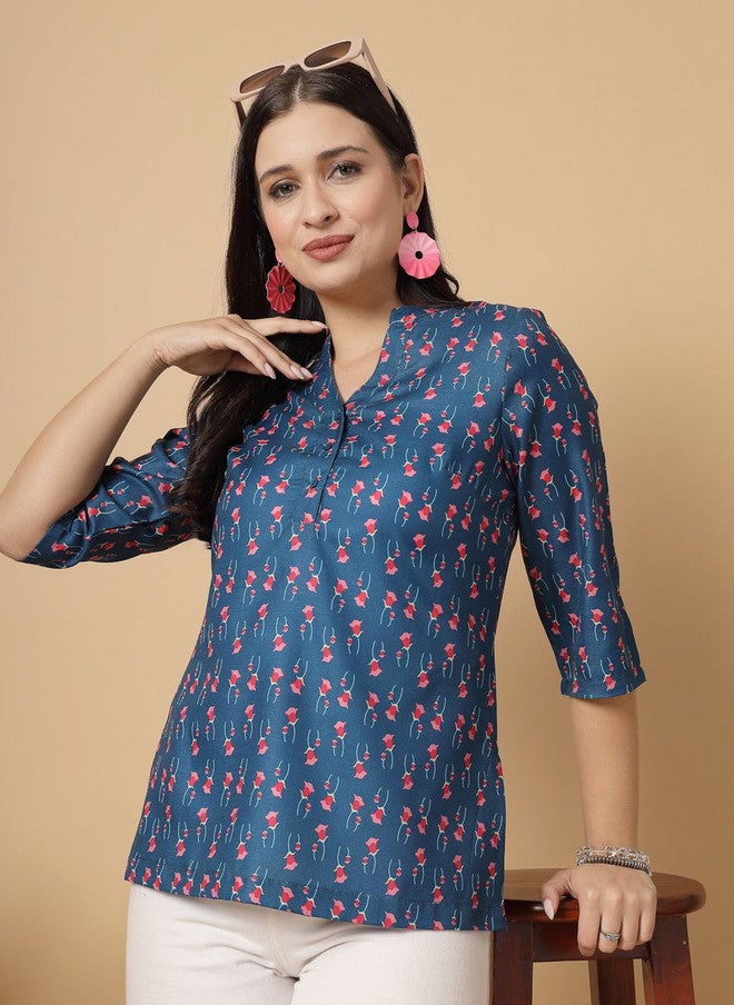 RAASSIO كُرتي مزخرف بالأزهار للنساء - Image 1