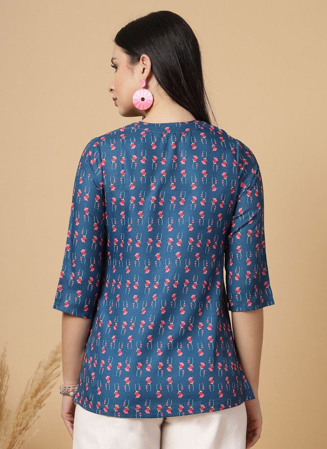 RAASSIO كُرتي مزخرف بالأزهار للنساء - Image 5