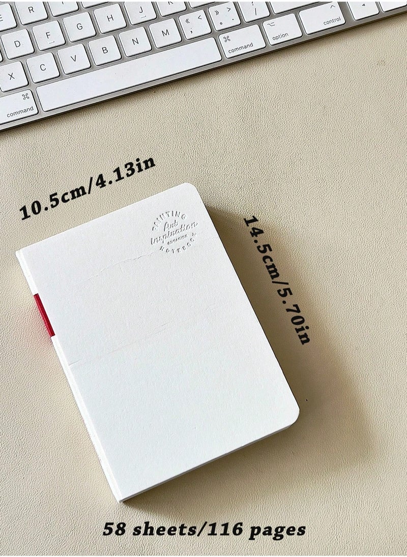 null - Versatile Portable Sketchbook - 200gsm Acrylic-Tilted Paper, 116 Pages for Creative Expression, 180-Degree Lay-Flat Design, Perfect for Acrylic Markers, Watercolor, and Inking, Mini Size for Easy Portability, Ideal for Artists and Art Stude - Image 1