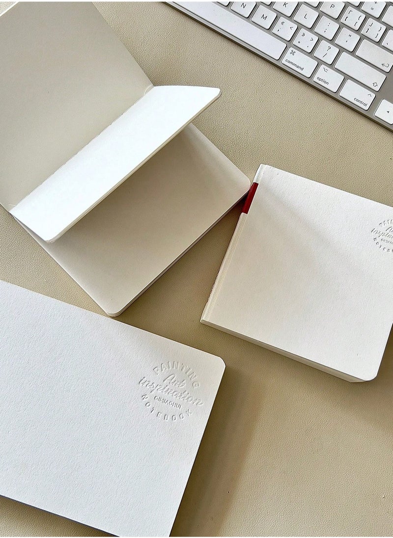 null - Versatile Portable Sketchbook - 200gsm Acrylic-Tilted Paper, 116 Pages for Creative Expression, 180-Degree Lay-Flat Design, Perfect for Acrylic Markers, Watercolor, and Inking, Mini Size for Easy Portability, Ideal for Artists and Art Stude - Image 1