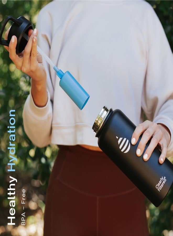 Clearly Filtered Water Bottle | Removes 220+ Contaminants, Double-Wall Insulated Stainless Steel, BPA/BPS Free, Phthalate Free, Filters Flouride Lead Chlorine (32oz, Mint) - Image 5