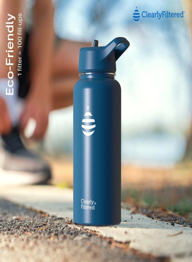 Clearly Filtered Water Bottle | Removes 220+ Contaminants, Double-Wall Insulated Stainless Steel, BPA/BPS Free, Phthalate Free, Filters Flouride Lead Chlorine (32oz, Mint) - Image 4
