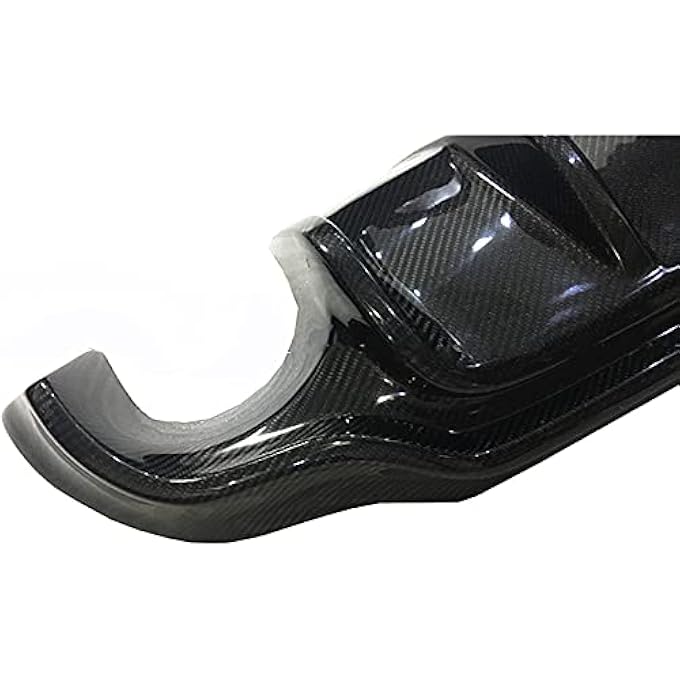 AUSMILA For 2013-2017 Infiniti Q50 S Style Rear Bumper Diffuser Carbon Fiber Black 1PCS - Image 2