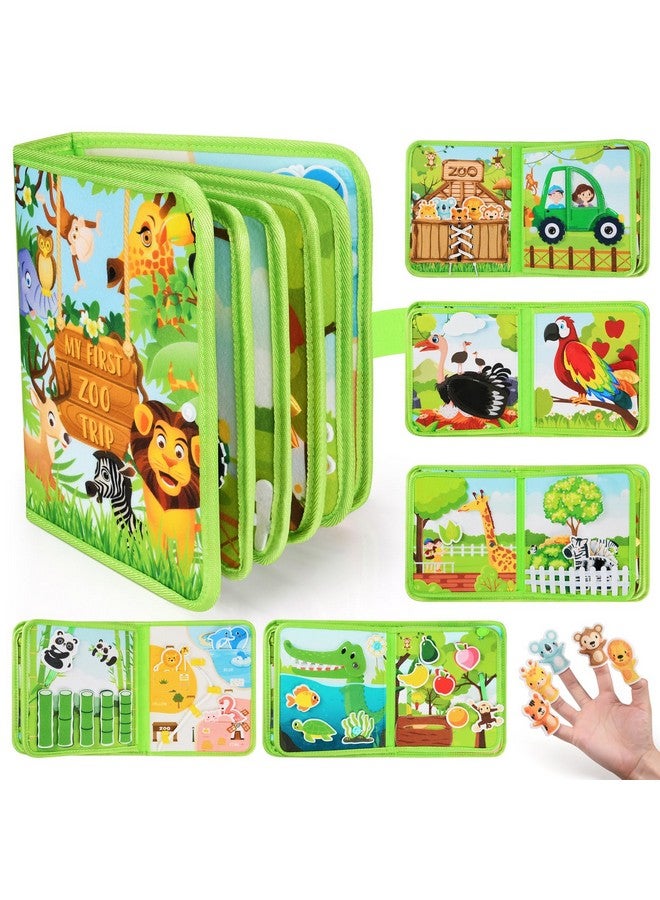 ASTEN كتاب مشغول للأطفال الصغار 1-3: لوحة مشغولة للأطفال بعمر سنة واحدة، ألعاب مونتيسوري، كتب هادئة، لوحة نشاط للأطفال، ألعاب حسية تعليمية هدية عيد ميلاد للبنات والأولاد، لعبة سفر للأطفال 2-4 طائرة سيارة - Image 1