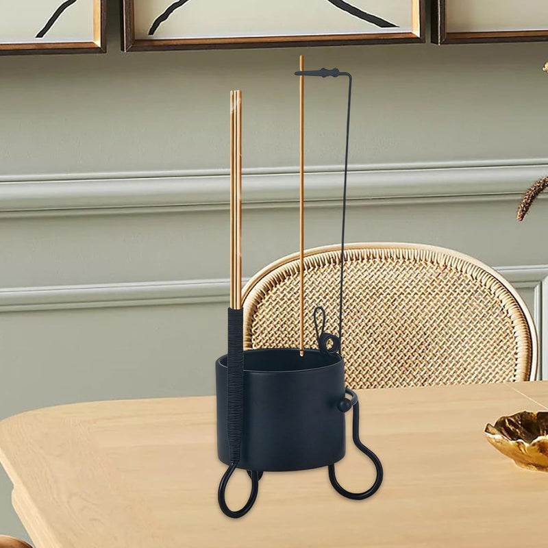 Sticks Holder Burner Ash Collection Iron Ornamental Upside Down Creative Storage Furnace Suitable for Home Bedroom Yoga Meditation Office - Image 5