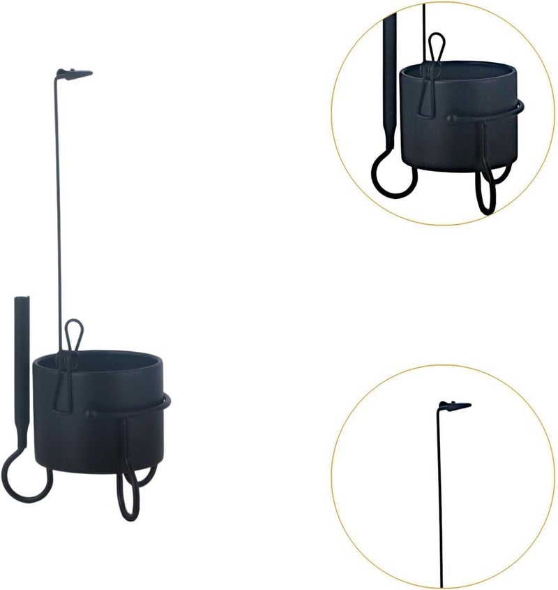 Sticks Holder Burner Ash Collection Iron Ornamental Upside Down Creative Storage Furnace Suitable for Home Bedroom Yoga Meditation Office - Image 1