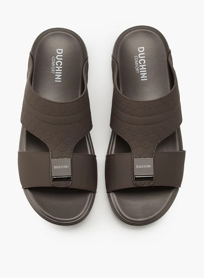دوتشيني Men's Textured Arabic Slip-On Sandals