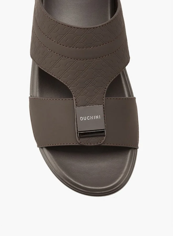DUCHINI Men's Textured Arabic Slip-On Sandals