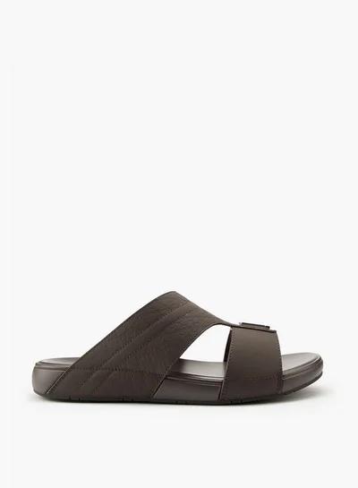 DUCHINI Men's Textured Arabic Slip-On Sandals