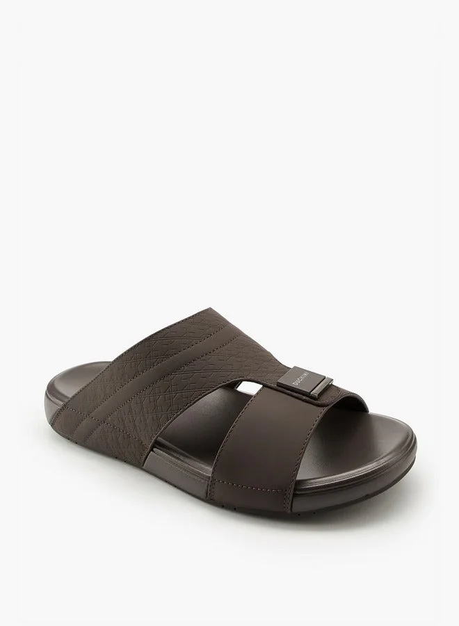 DUCHINI Men's Textured Arabic Slip-On Sandals