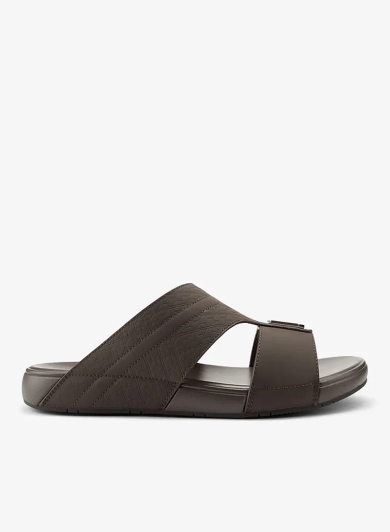 DUCHINI Men's Textured Arabic Slip-On Sandals Ramadan Collection