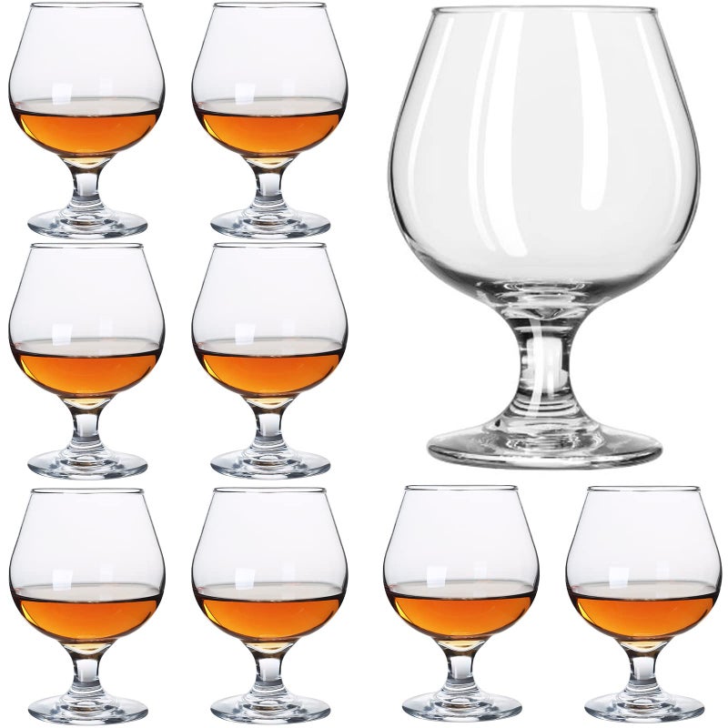 Srgeilzati Srgeilzati Snifters Shot Glasses 35oz Set of 8 Cute Brandy Cognac Glasses 100ml  35 floz 