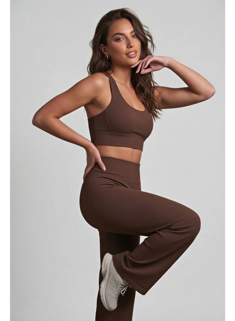 ملابس رياضية من كور Alma Cross Back Bra - Brown