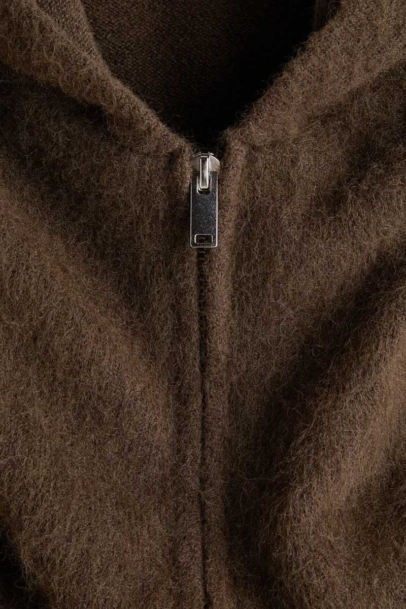 H&M Loose Fit Hooded zip-through cardigan