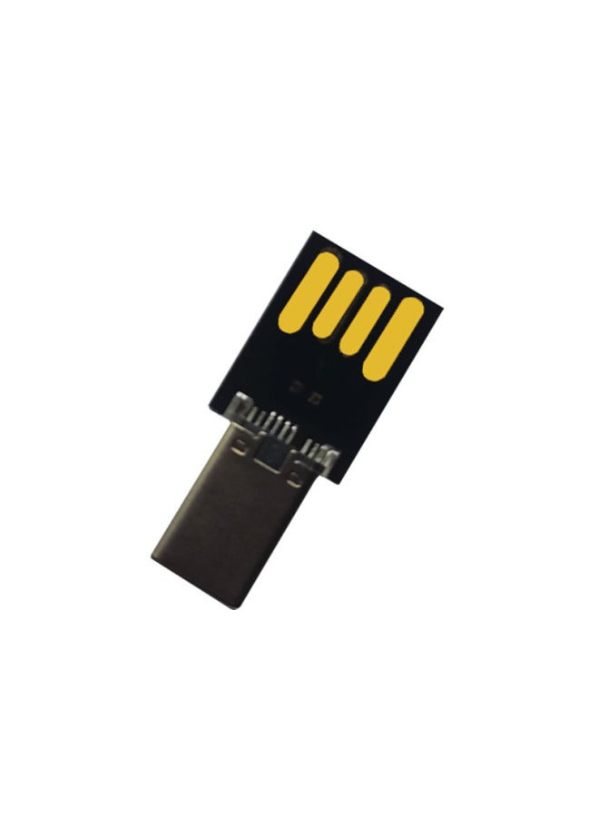 Long-term Supply Of Memory Card U Disk Chip UDP 2.0 3.0 Long And Short Black Colloid Universal TYPE-C Tf Card-Color:Short Black OTG 2.0 TYPE-C-Capacity:128GB  - Image 1