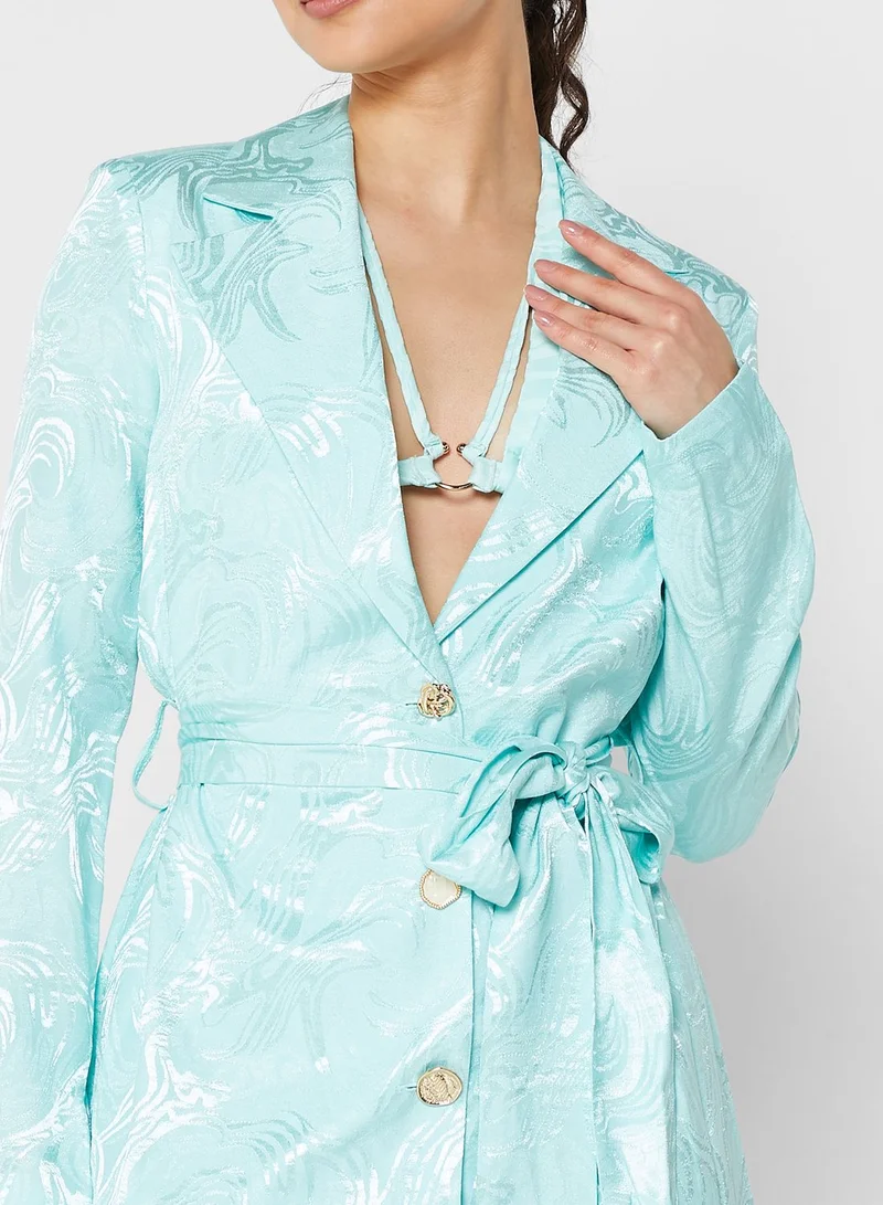 RIVER ISLAND Tie Detail Blazer