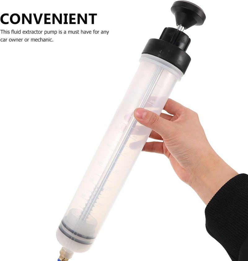 Manual Oil Change Extractor Pump for Automotive Use with Strong Plastic Construction, Multivehicle Compatibility, and Efficient Fluid Transfer for Engine Oil and Brake Fluid - Image 4