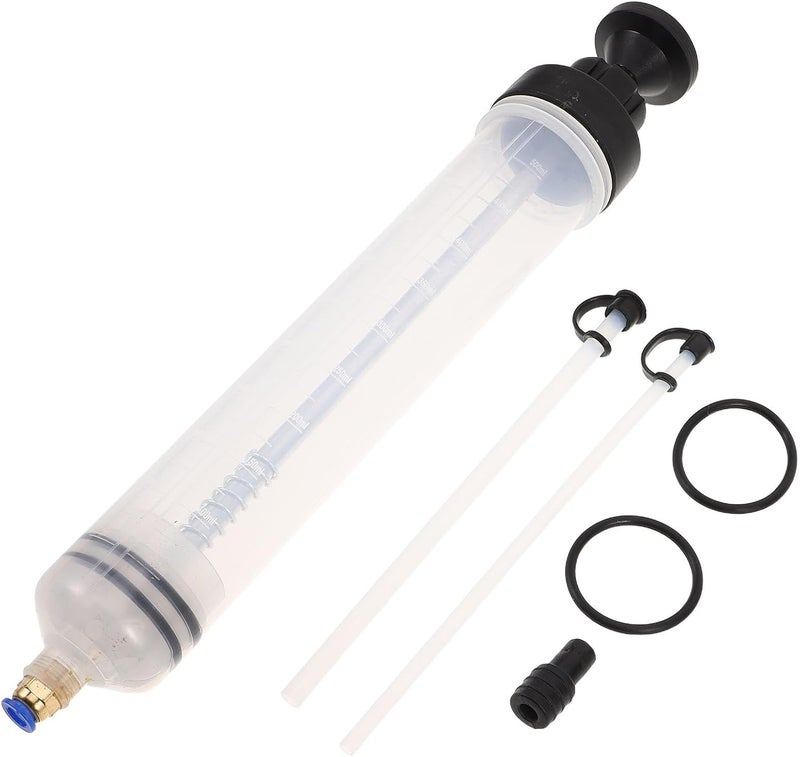 Manual Oil Change Extractor Pump for Automotive Use with Strong Plastic Construction, Multivehicle Compatibility, and Efficient Fluid Transfer for Engine Oil and Brake Fluid - Image 1