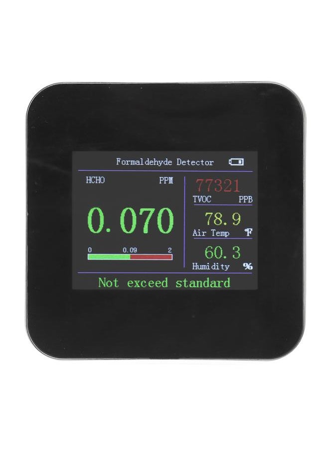Thoraya Air Quality Monitor Indoor Detector Temperature Meter Humidity Tester Type C Charging Sensor with Built in Battery KB3: HCOC Monitor  - Image 2