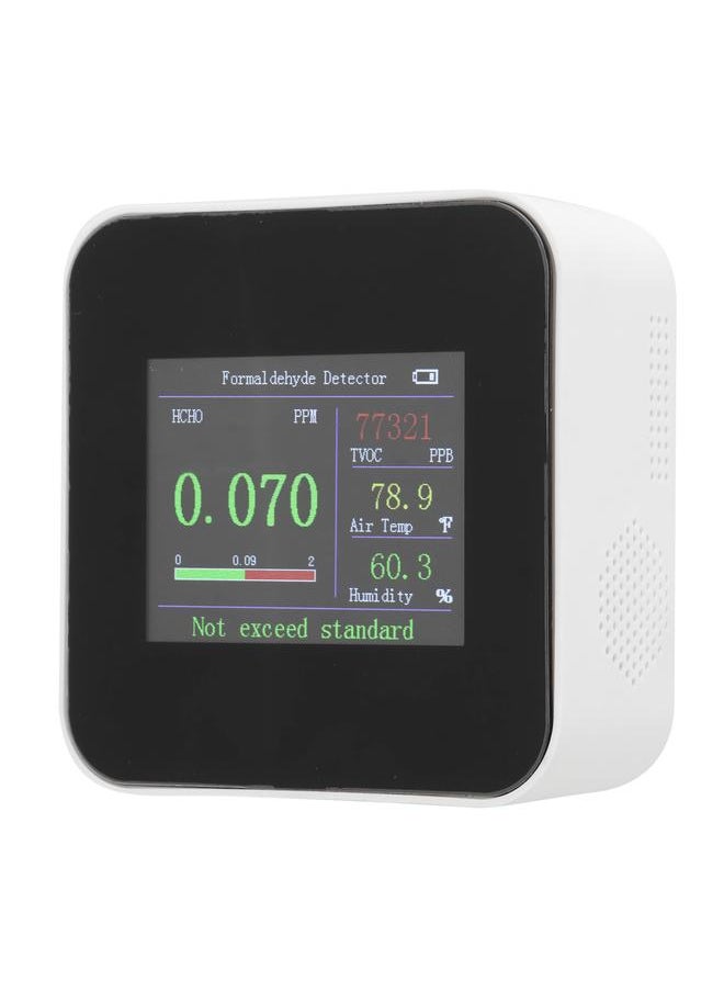 Thoraya Air Quality Monitor Indoor Detector Temperature Meter Humidity Tester Type C Charging Sensor with Built in Battery KB3: HCOC Monitor  - Image 3