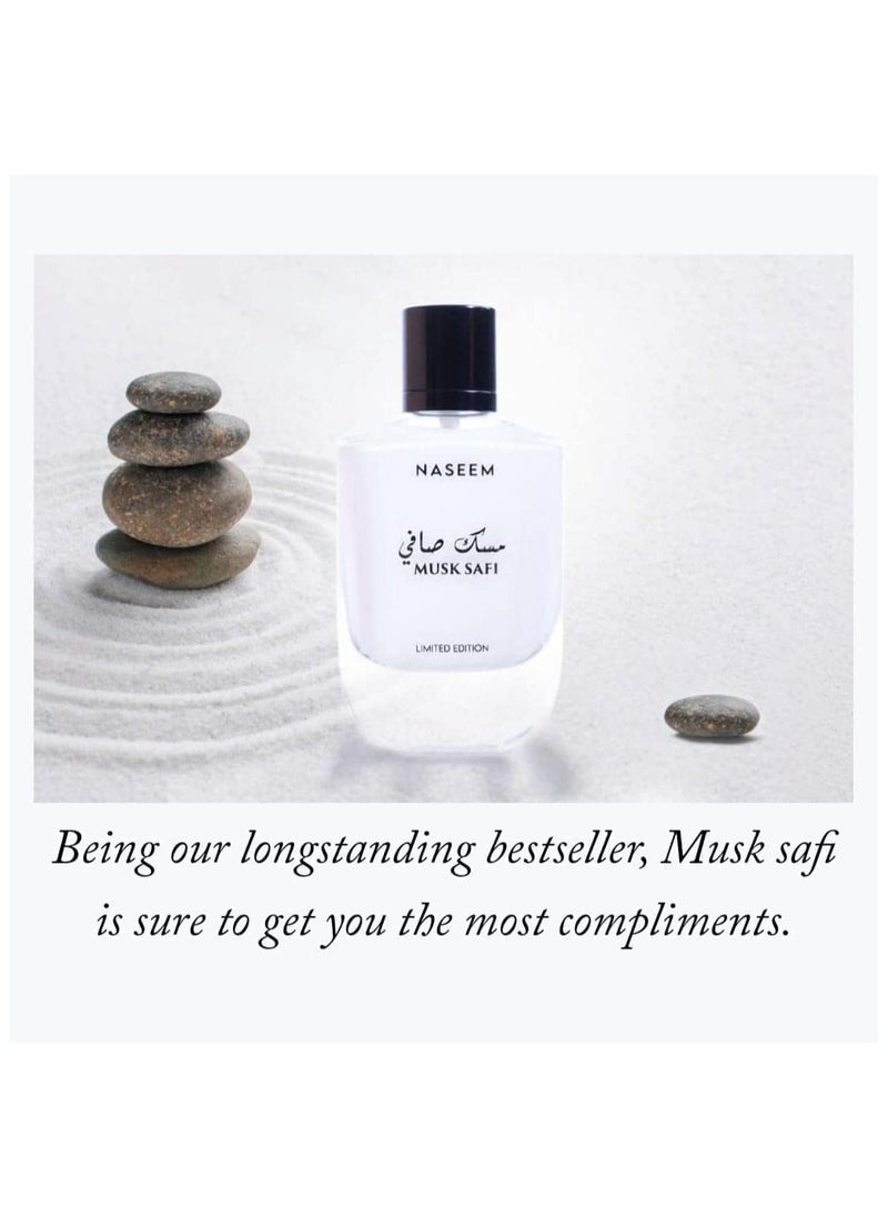 Naseem - Musk Safi Perfume – Subtle Tone Eau De Parfum for Men & Women, 100ml | Alcohol-Free, Long-Lasting Water-Based Fragrance with Lily of the Valley & White Musk Notes | Gentle on Skin, Ideal for Daily Wear & Special Occasions - Image 1