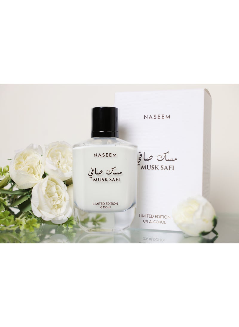 Naseem - Musk Safi Perfume – Subtle Tone Eau De Parfum for Men & Women, 100ml | Alcohol-Free, Long-Lasting Water-Based Fragrance with Lily of the Valley & White Musk Notes | Gentle on Skin, Ideal for Daily Wear & Special Occasions - Image 1