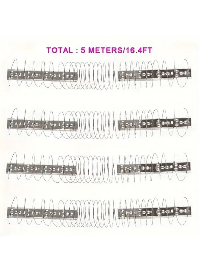 4 Sets Stainless Steel Bird Deterrent Spikes With 8 Screws 8 Cable Ties For Outdoor Pest Control - Image 2
