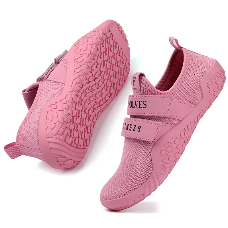 Skerxut Fitness Shoes Deadlift Shoes Cross-Trainer Sneakers for Men and Women (Pink, 4 Men/5 Women) - Image 5