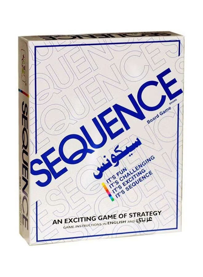 SEQUENCE Multicolour An Exciting And Sequence Strategy Board Card Games For Kids - Image 1