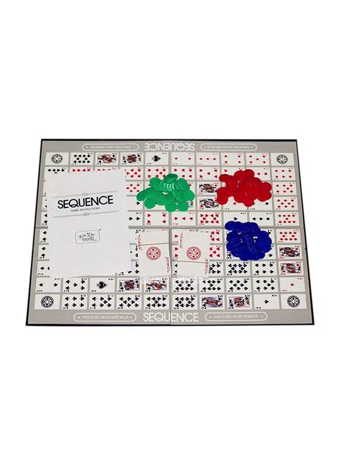 SEQUENCE Multicolour An Exciting And Sequence Strategy Board Card Games For Kids - Image 2