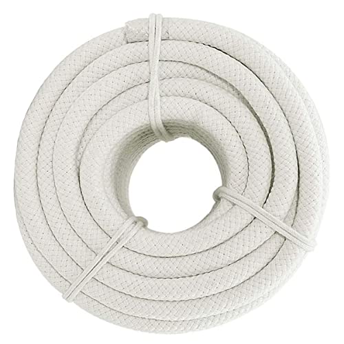 YUZENET Braided White Cotton Rope (1/2 inch x 100 ft) Natural Soft Utility Rope - Image 2