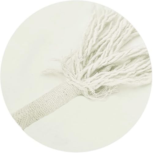 YUZENET Braided White Cotton Rope (1/2 inch x 100 ft) Natural Soft Utility Rope - Image 4