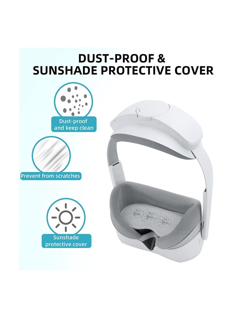 SYOSI Lens Cover Dust Proof VR Lens Protector Anti Scratch Soft Cotton Pad Accessories for PICO 4 VR Headset  - Image 4