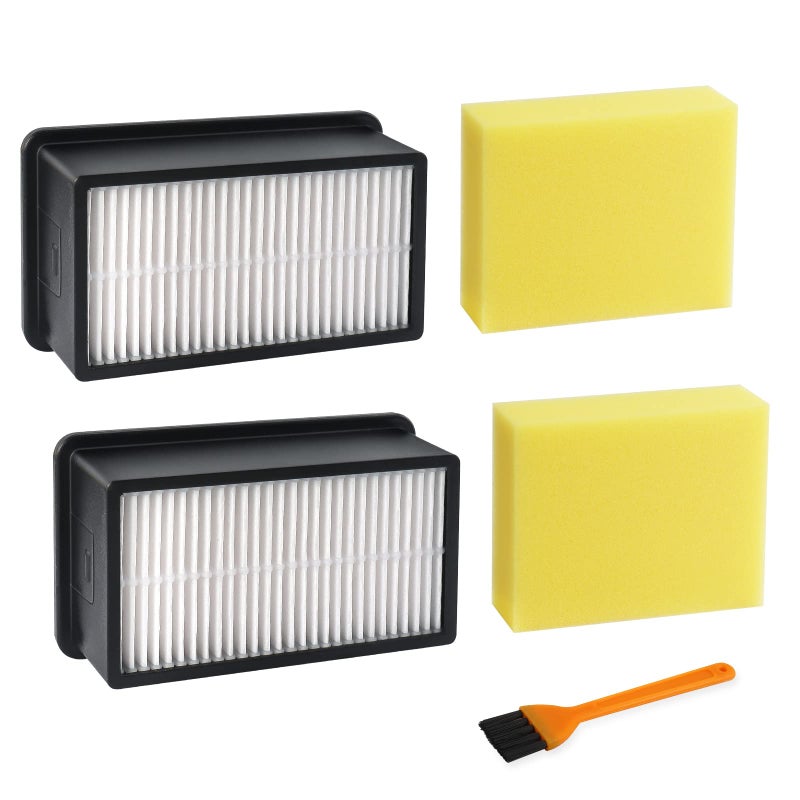 Blutoget 1008 Vacuum Filters 2 + 2 Pack by Blutoget-Fit for Bissell 1008 CleanView Upright 9595A 1819 1822 1825 1831 1330 1332- Compare to Part 2032663 1601502(2 Pre-Motor Foam & 2 Post-Motor Filters 1 brush) - Image 1