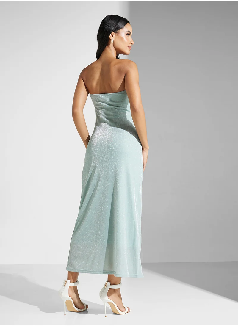 اونلي Onlcalla Bandeau Glitter Dress