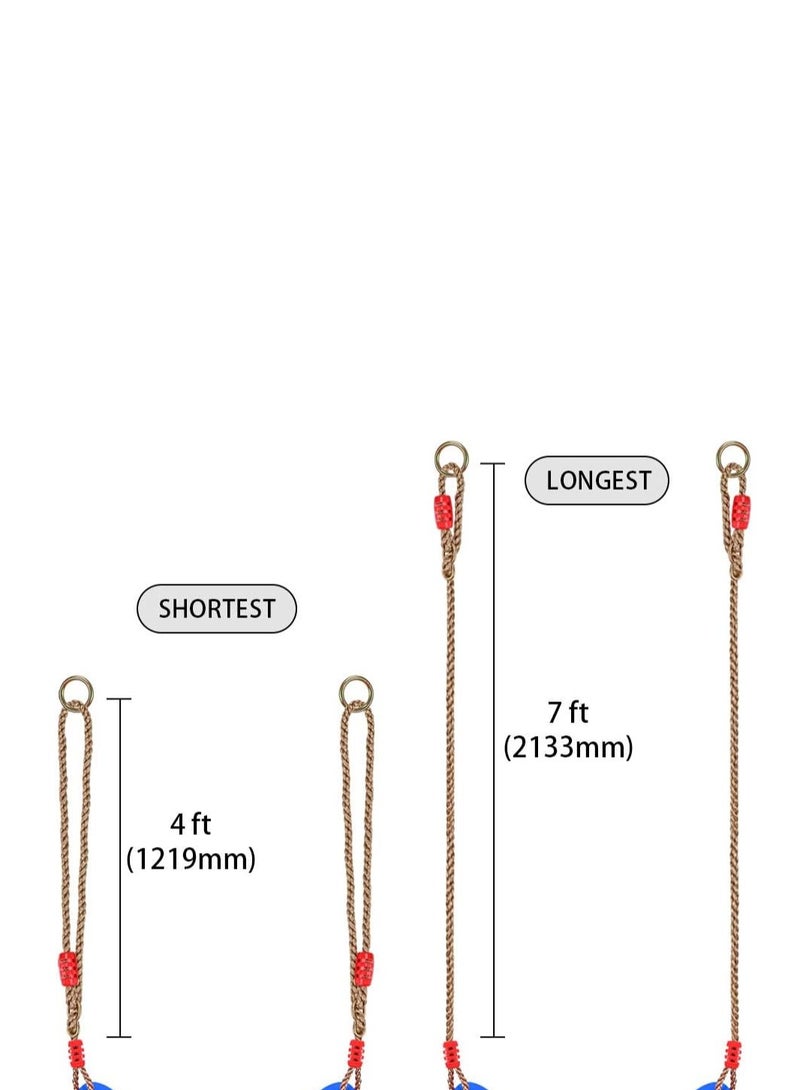 طقم مقعد أرجوحة قوي ومتين وسهل التركيب غير قابل للانزلاق باللون الوردي - Image 4