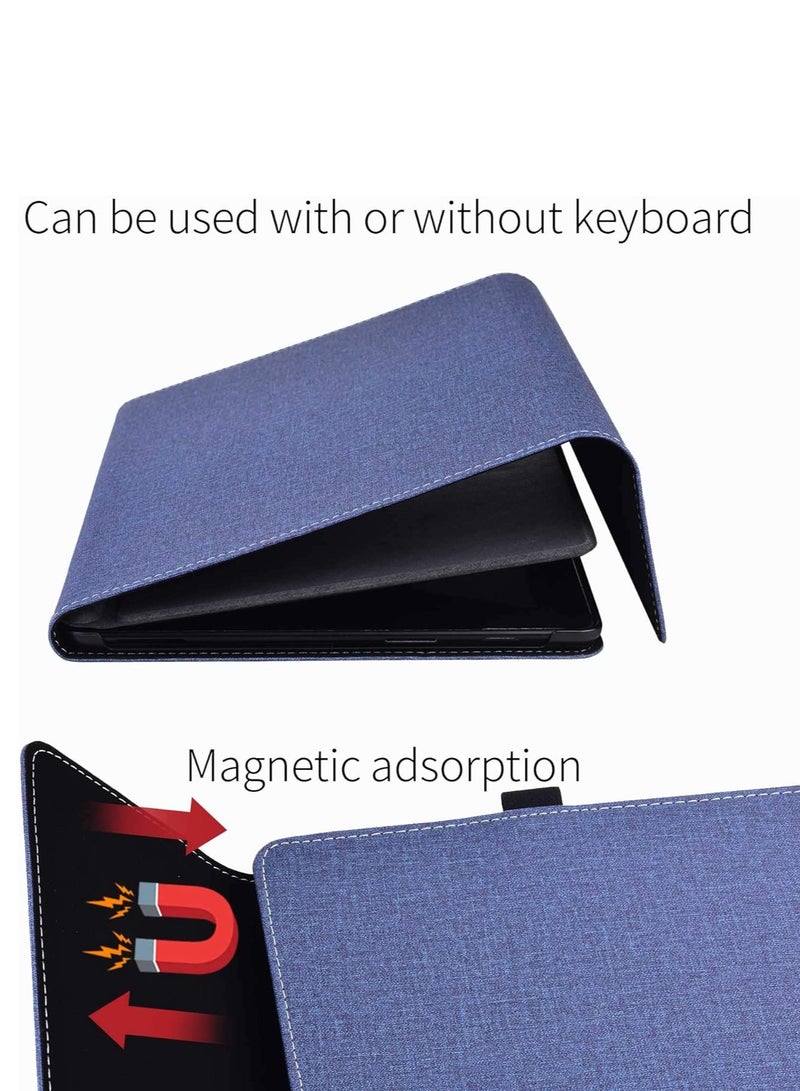 جيرينك غطاء الحماية للوحة التابلت المتوافقة مع Surface Pro 9، حافظة جلدية PU فاخرة قابلة للتعديل بزوايا متعددة - Image 2