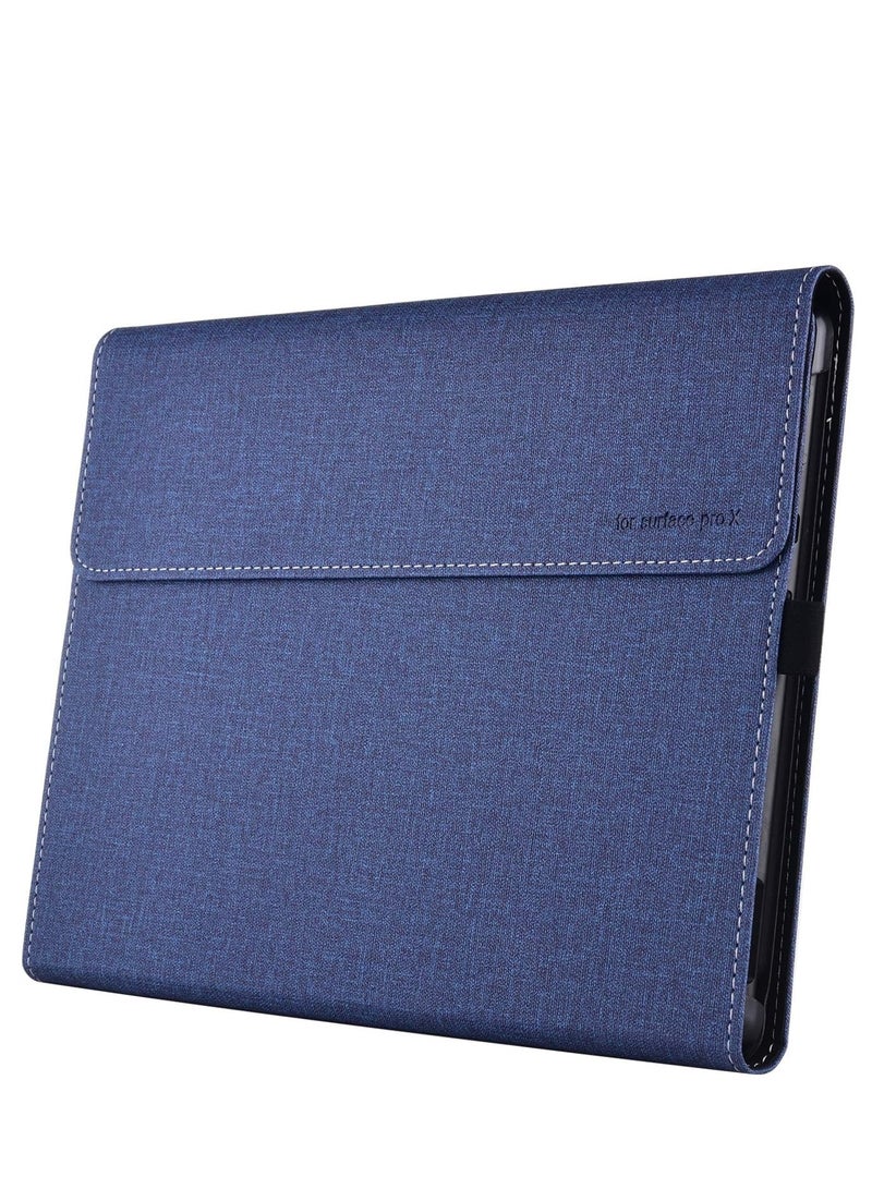 جيرينك غطاء الحماية للوحة التابلت المتوافقة مع Surface Pro 9، حافظة جلدية PU فاخرة قابلة للتعديل بزوايا متعددة - Image 4