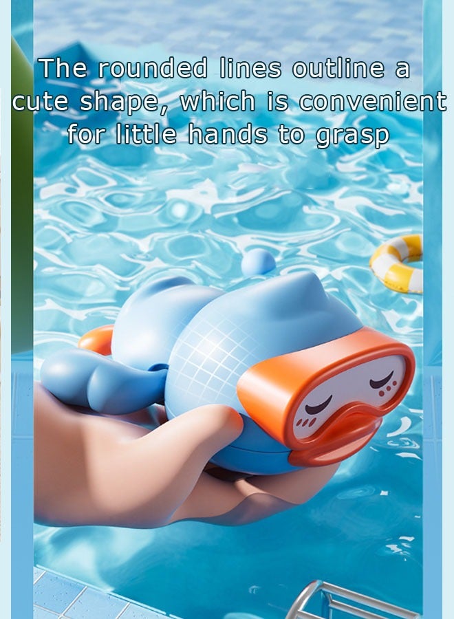 Bath Toys,5pcs Cute Baby Bath Toys Set, Bathroom Baby Toys Include Turtle, White Duck, Diving Duck, Yellow Duck, Whale,Design For Toddlers Infants Boys Girls - Image 5