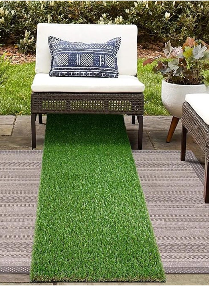 HOME TASTE Premium Artificial Grass Mat 2x1 Meter – Realistic & Durable Lawn Carpet for Home, Patio, Garden & Indoor User  - Image 4