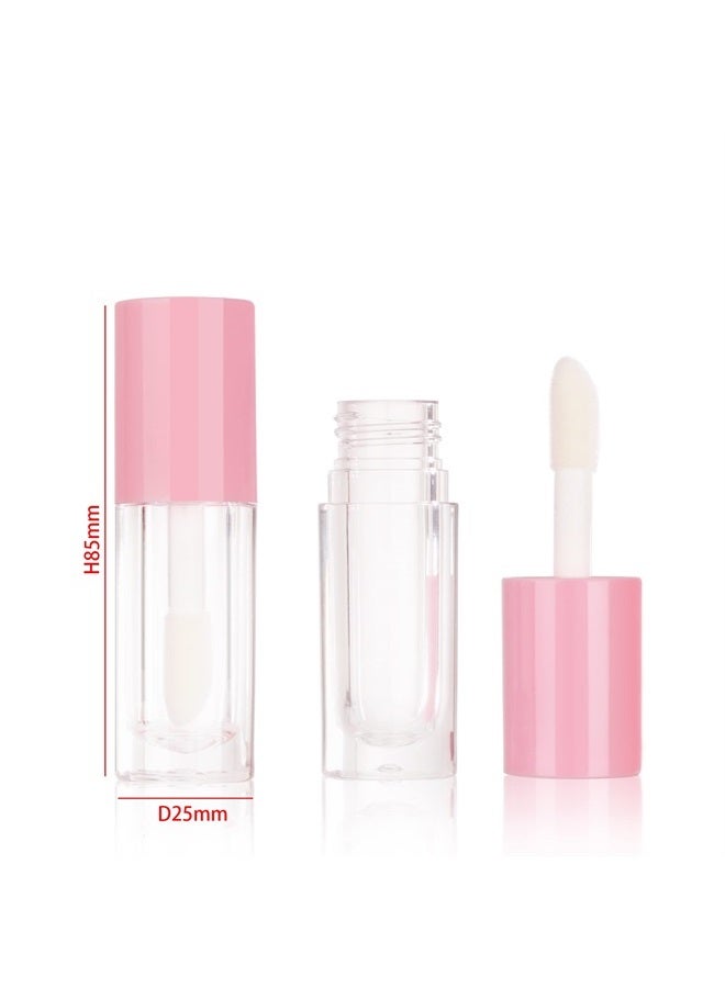 COSIDEA 30pcs Pink Empty 6ml 0.2oz Lip Gloss Tubes with Big Doe Foot Wand，Round Lipgloss Containers，Concealer Tube Cosmetic Packing Container Bulk Wholesale - Image 2