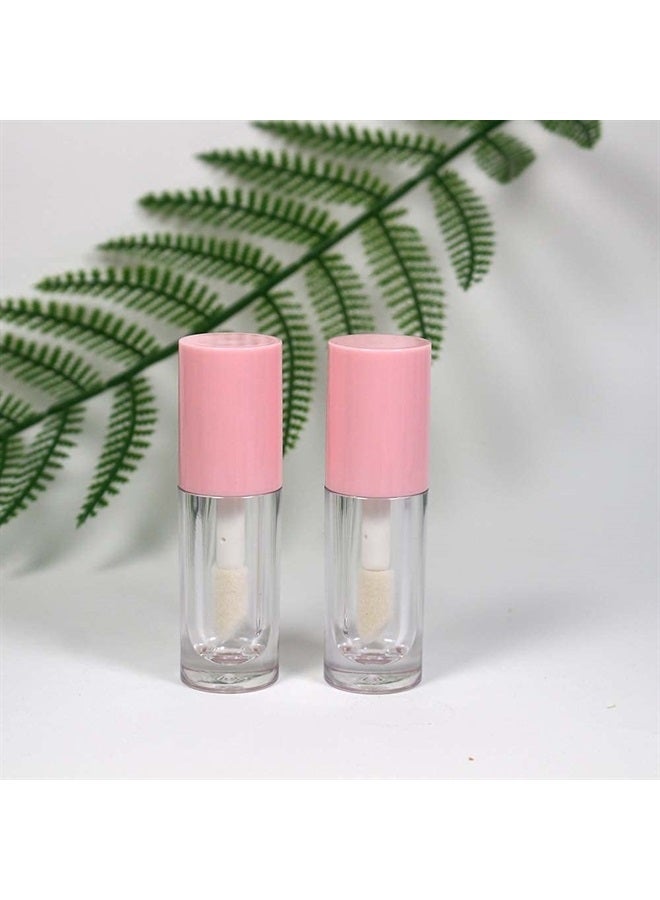 COSIDEA 30pcs Pink Empty 6ml 0.2oz Lip Gloss Tubes with Big Doe Foot Wand，Round Lipgloss Containers，Concealer Tube Cosmetic Packing Container Bulk Wholesale - Image 3